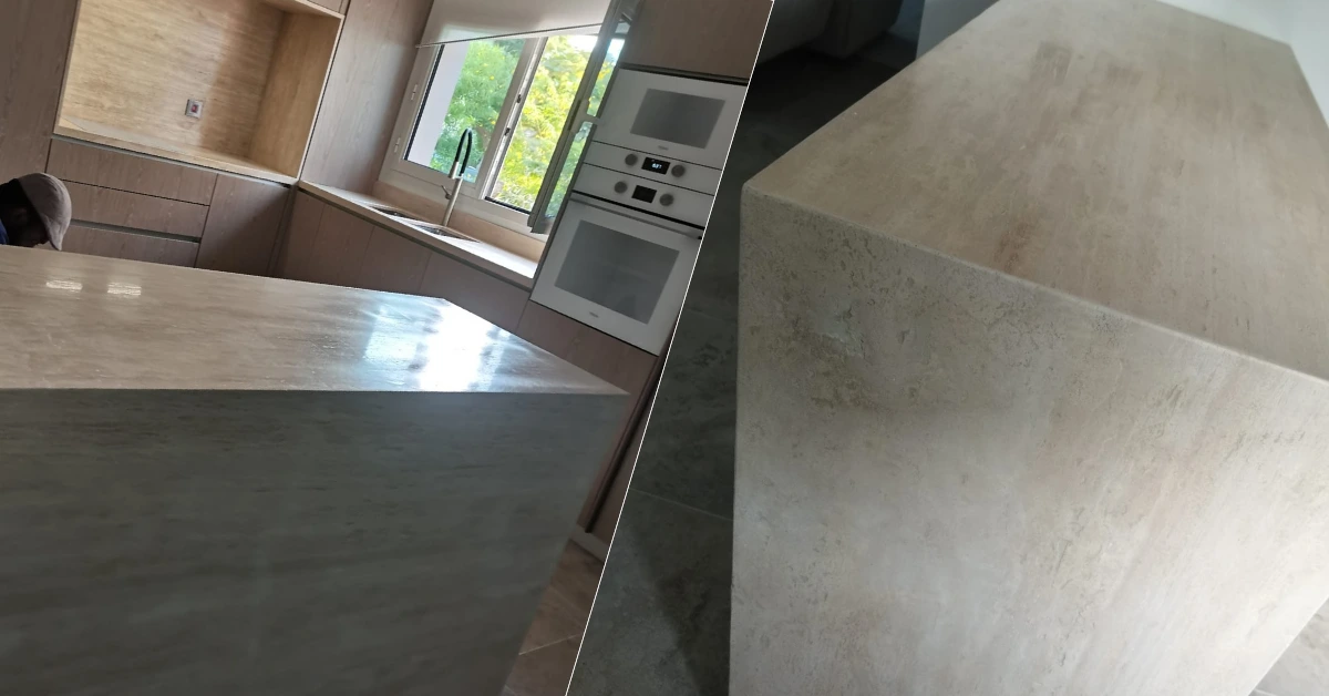 Hft dubai for travertine kitchen countertops polishing