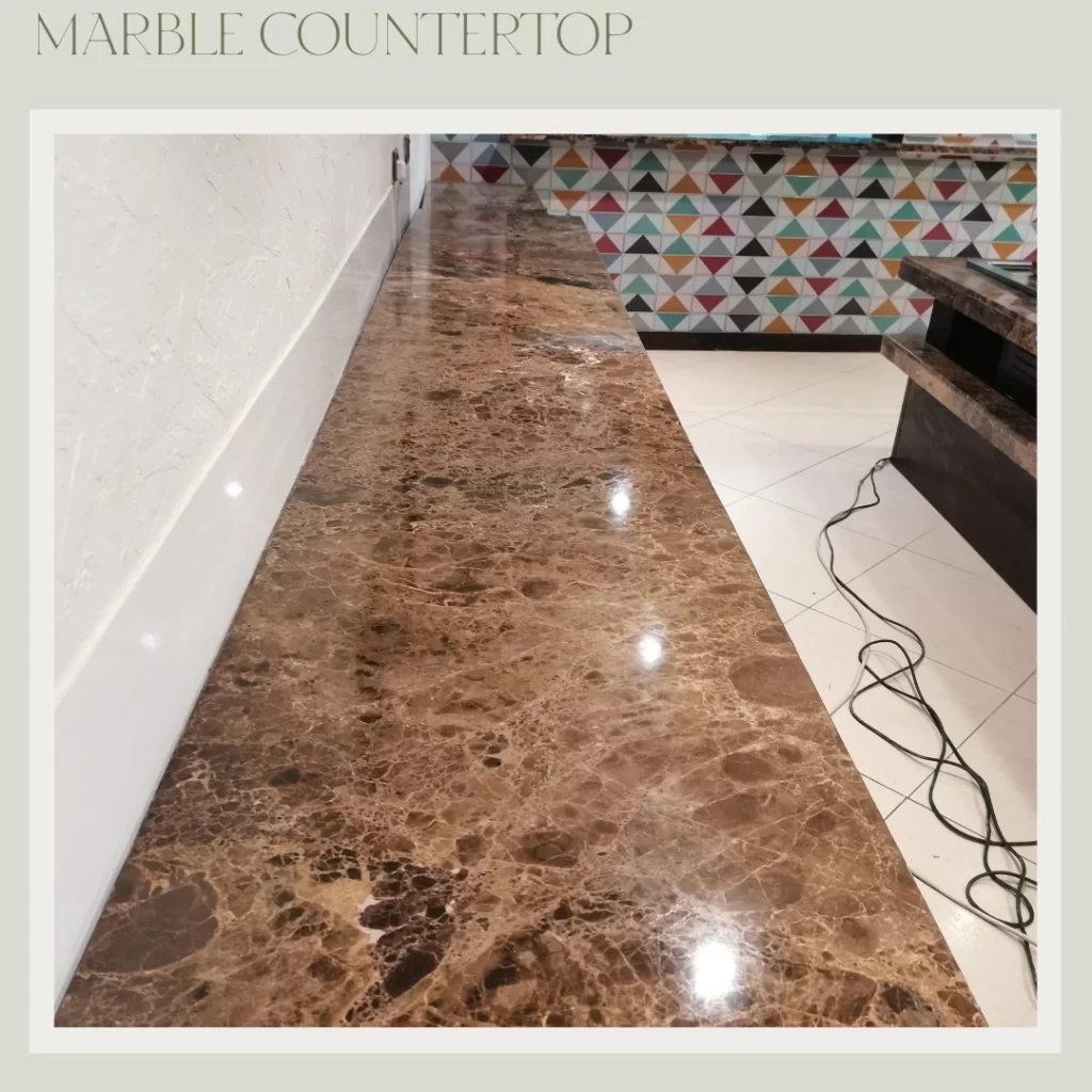 Marble countertop restoration Dubai